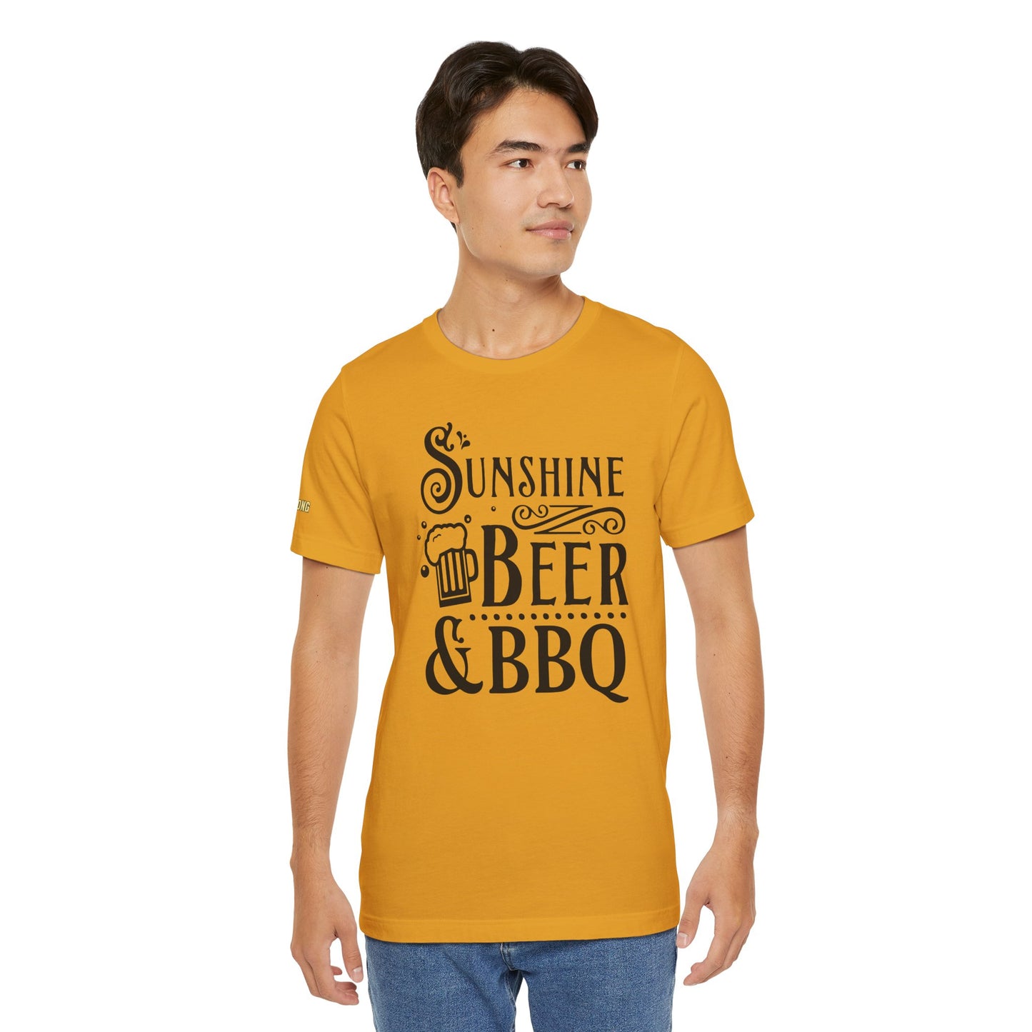 Sunshine, Beer & BBQ T-Shirt – Backyard Grilling Essential