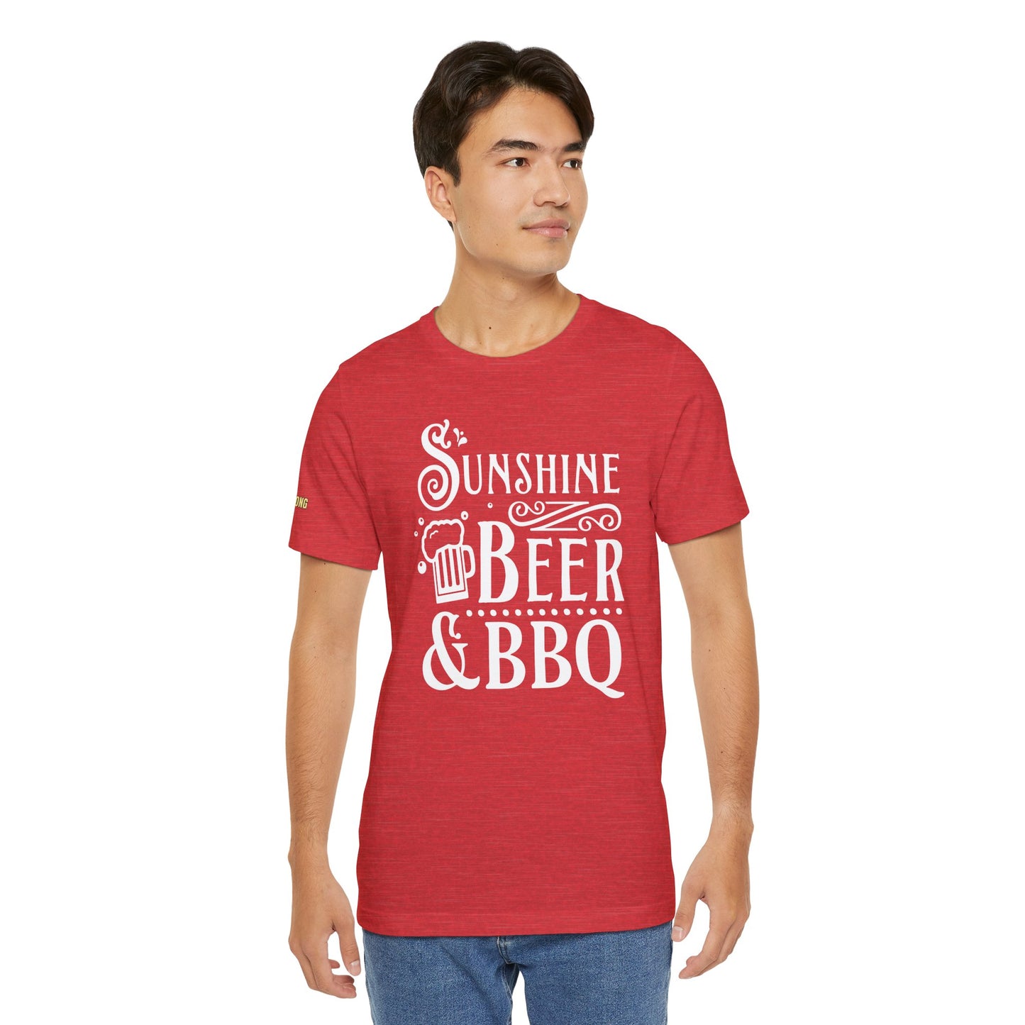 Sunshine, Beer & BBQ T-Shirt – Backyard Grilling Essential