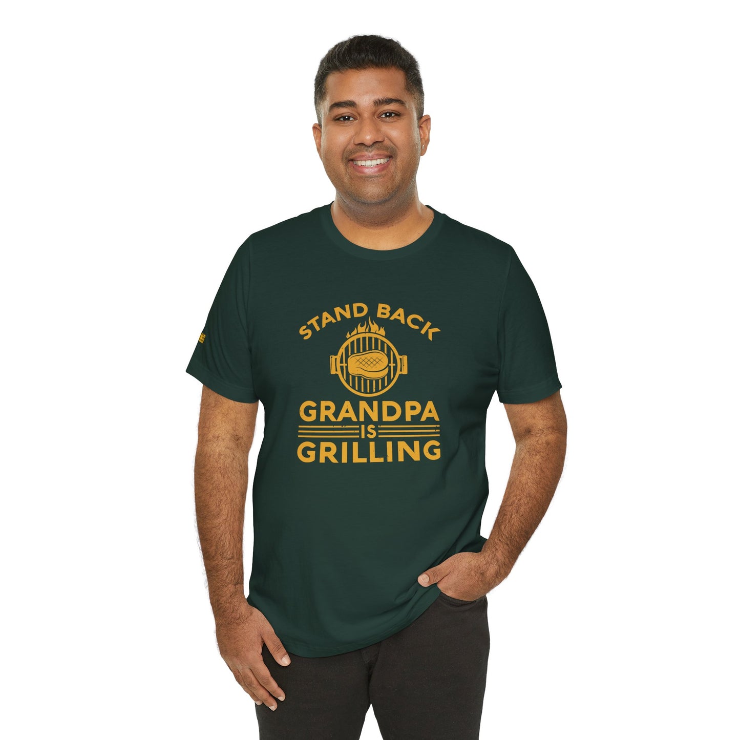 Stand Back, Grandpa Is Grilling – BBQ T-Shirt for Grill Masters