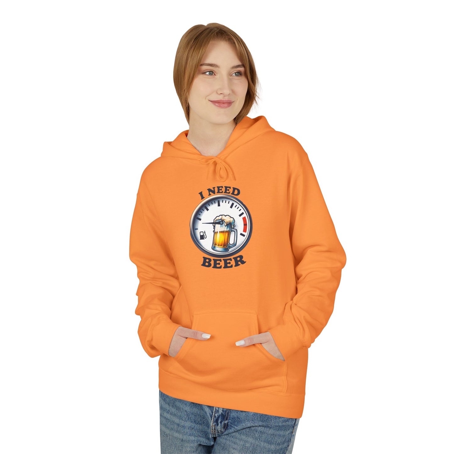I Need Beer - My Gauge is Low Hoodie