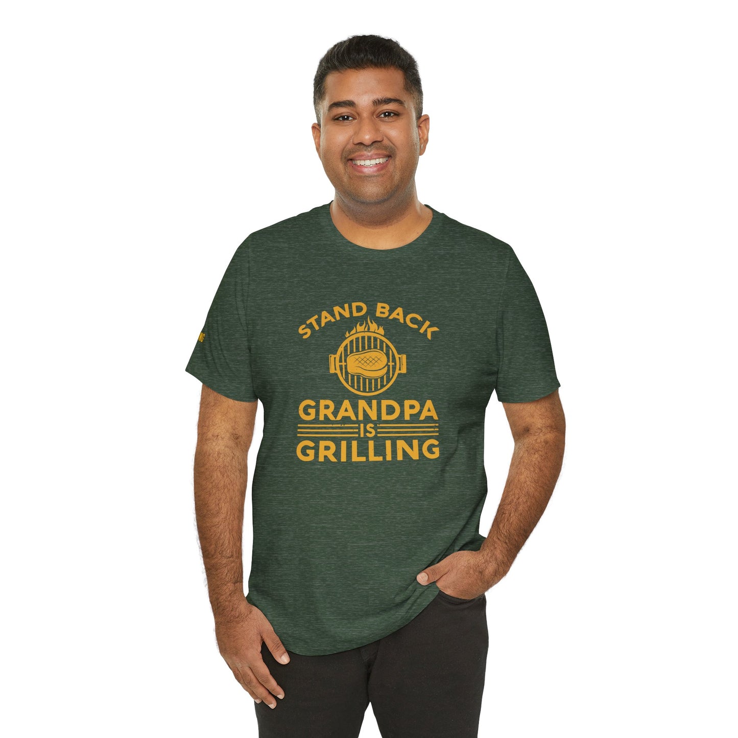 Stand Back, Grandpa Is Grilling – BBQ T-Shirt for Grill Masters