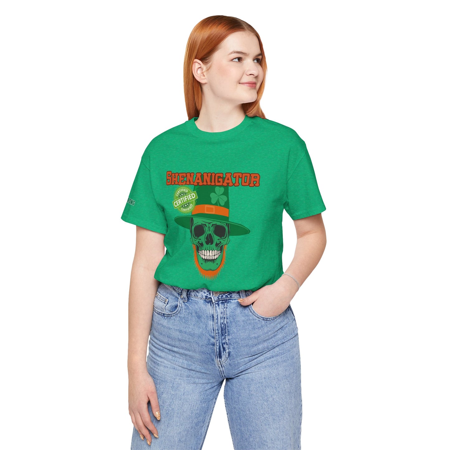 Certified Shenanigator – St. Patrick’s Day Skull T-Shirt