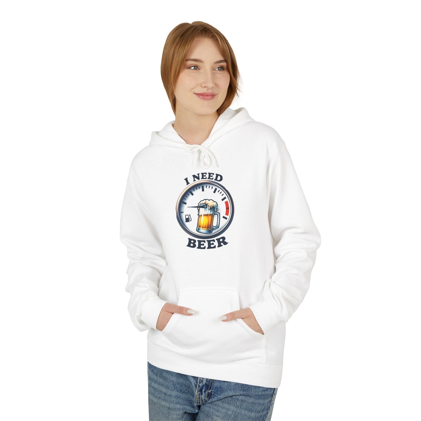 I Need Beer - My Gauge is Low Hoodie