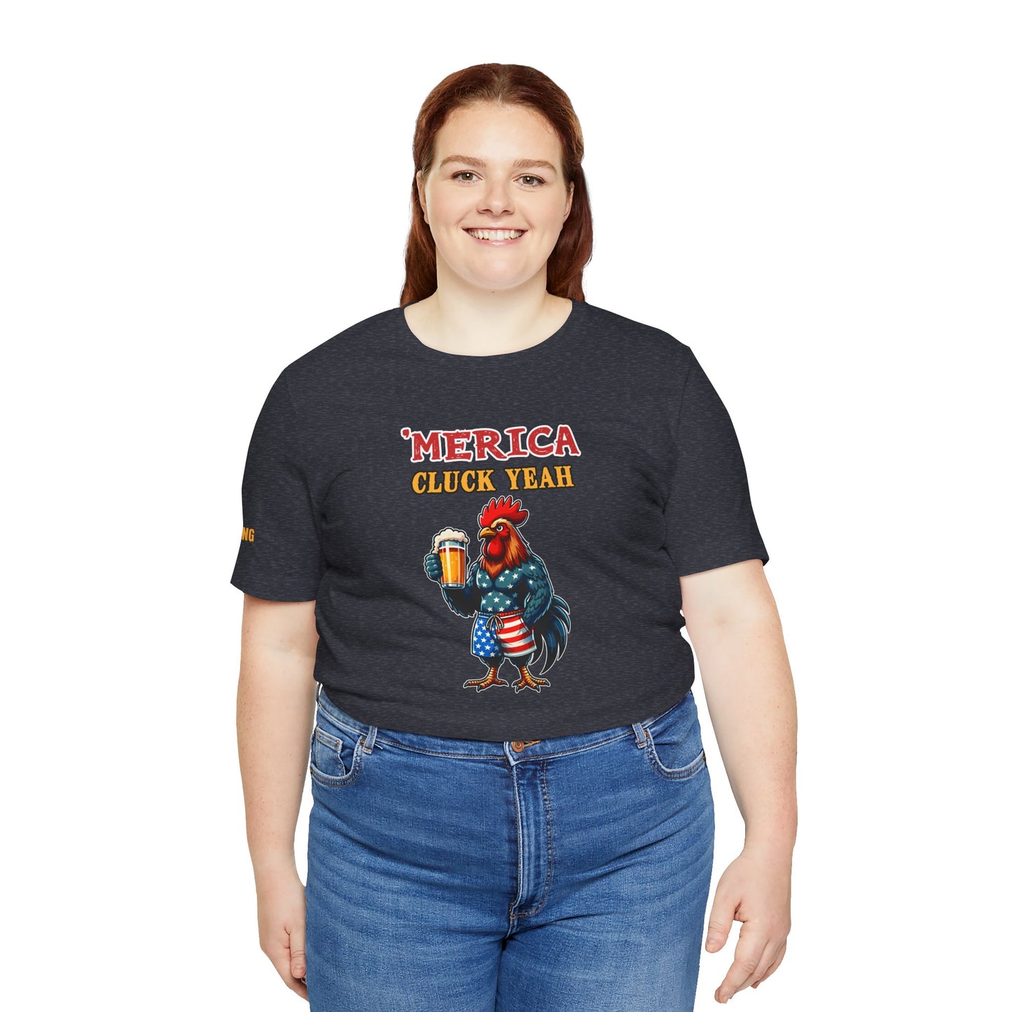 ‘Merica – Cluck Yeah! | Funny Patriotic Beer T-Shirt