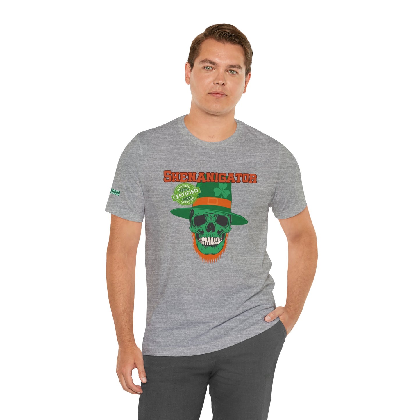 Certified Shenanigator – St. Patrick’s Day Skull T-Shirt