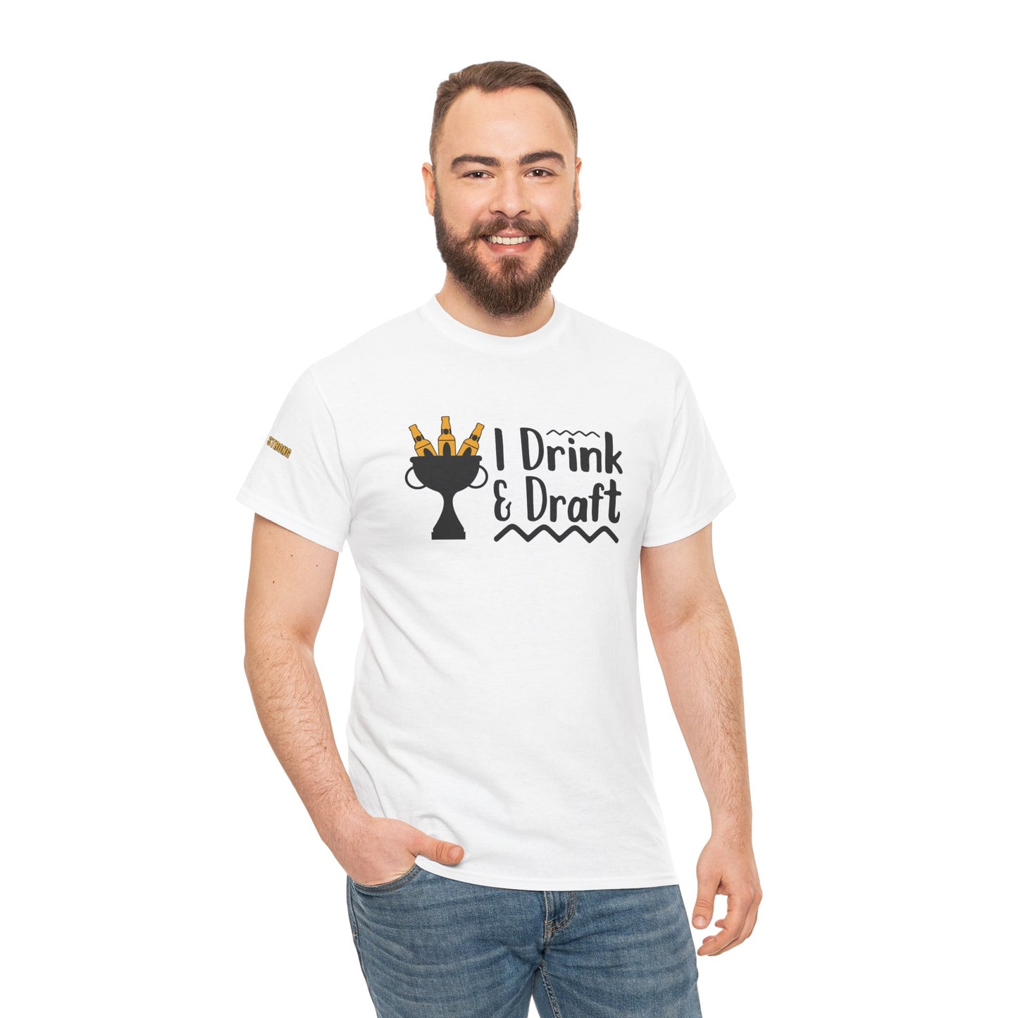 Drink Beer and Draft Fantasy League Teams T-Shirt