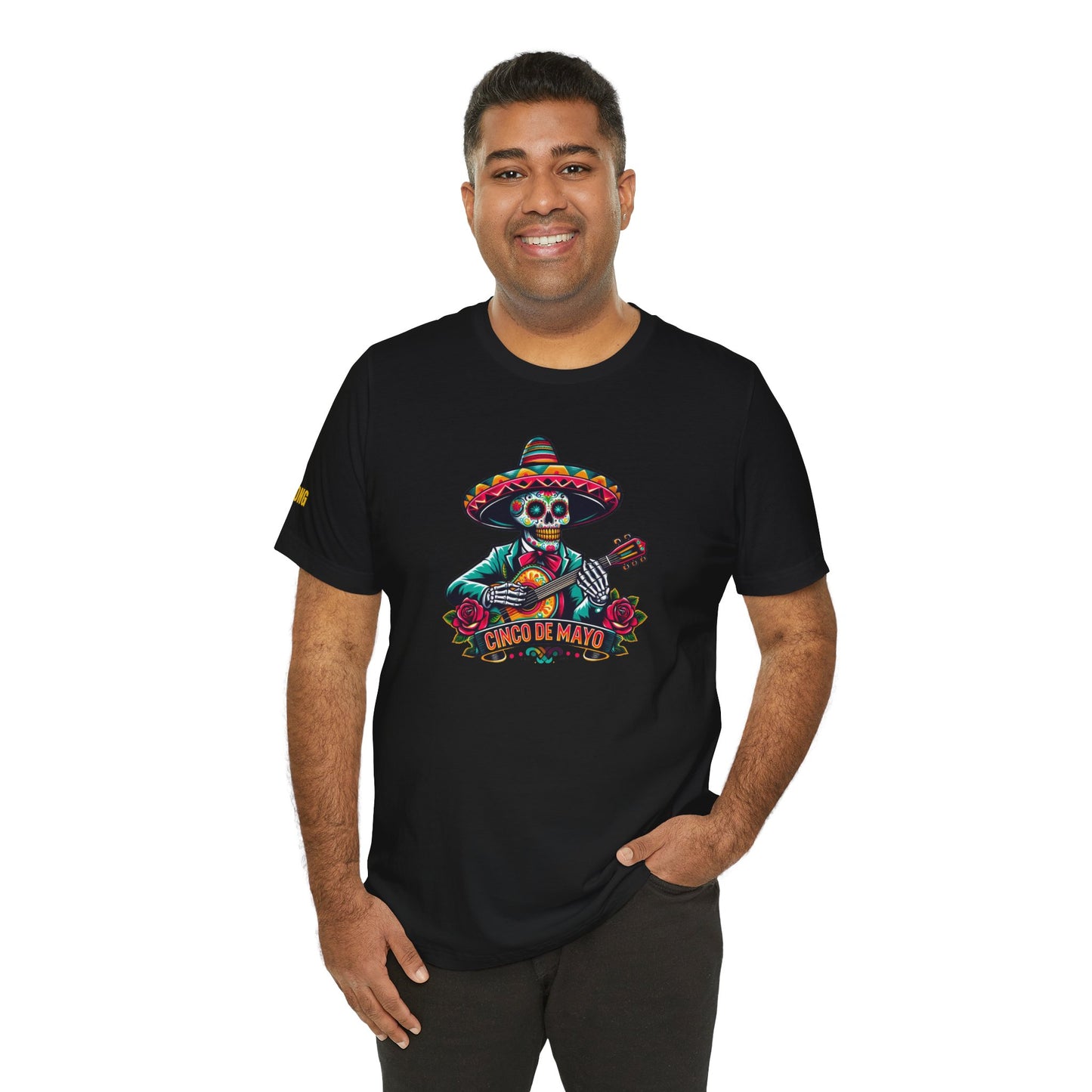 Mariachi Macabre – Cinco de Mayo Skeleton Guitar Tee