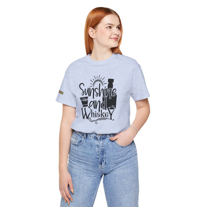 Sunshine and Whiskey Funny Drinking T-Shirt
