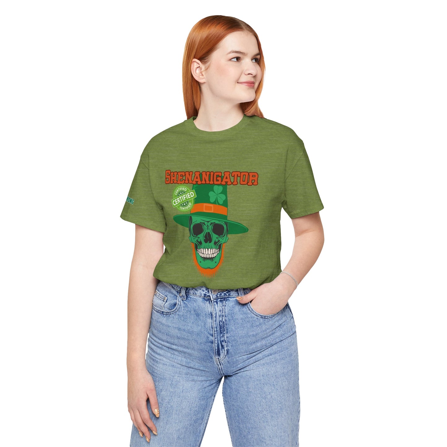 Certified Shenanigator – St. Patrick’s Day Skull T-Shirt