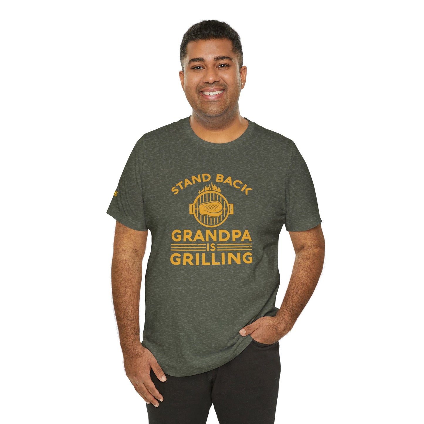 Stand Back, Grandpa Is Grilling – BBQ T-Shirt for Grill Masters