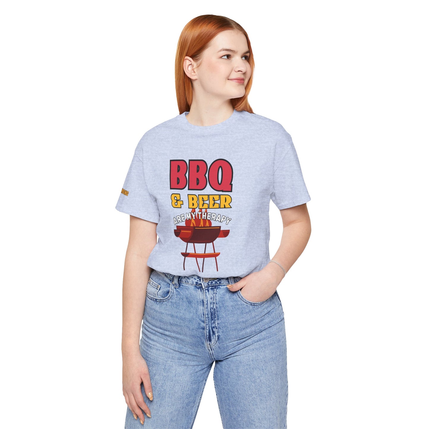 BBQ & Beer Are My Therapy – Grill Master’s T-Shirt