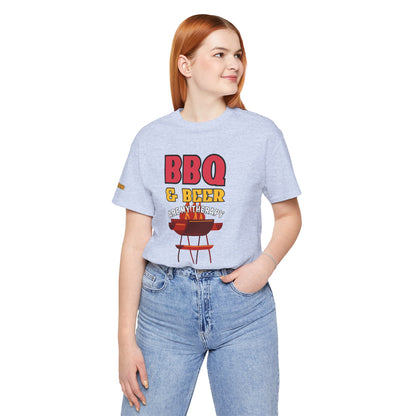 BBQ & Beer Are My Therapy – Grill Master’s T-Shirt