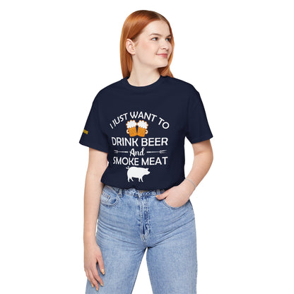 Drink Beer & Smoke Meat T-Shirt – The Ultimate Pitmaster’s Uniform
