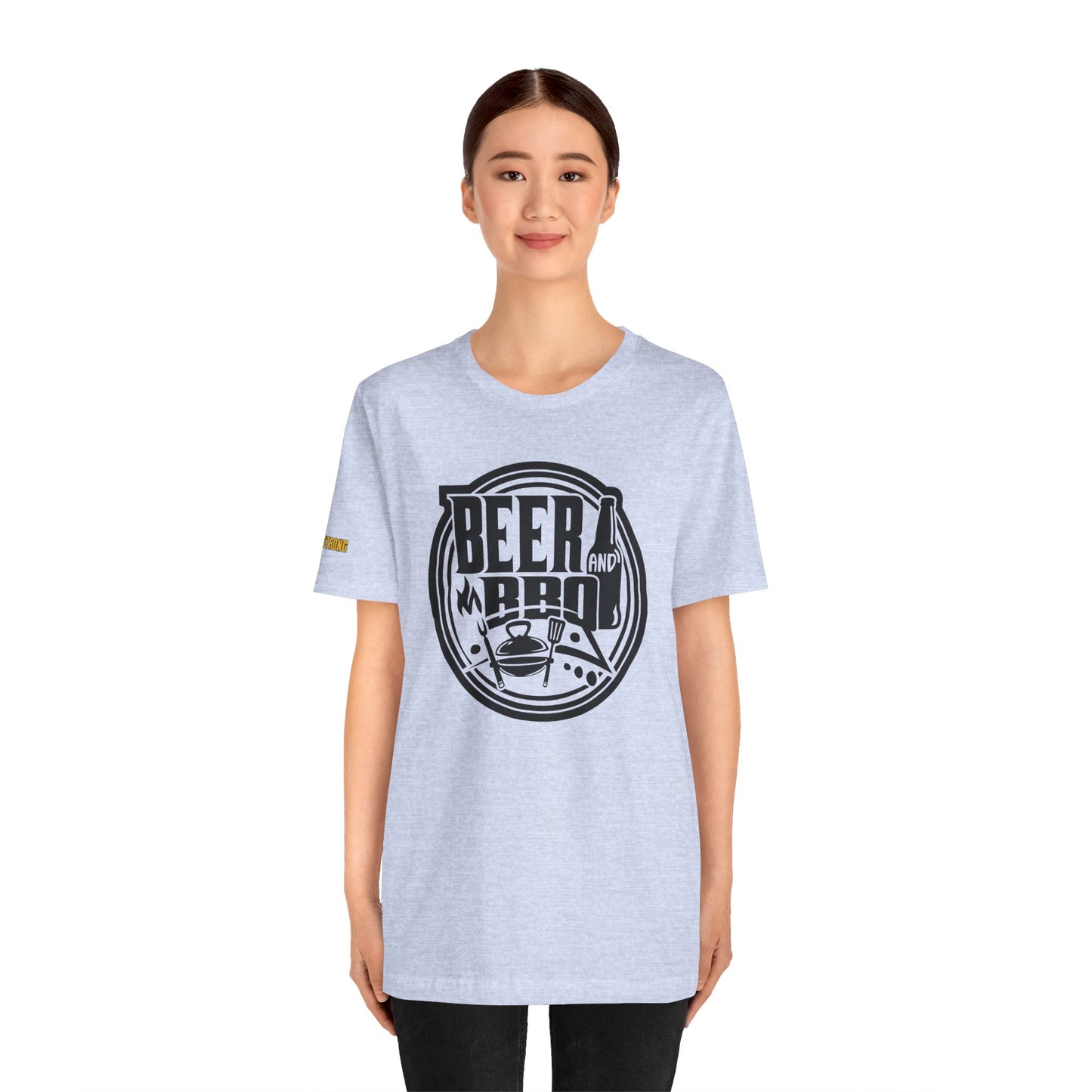 Beer & BBQ Round Logo T-Shirt – Grill, Chill, Repeat