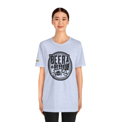 Beer & BBQ Round Logo T-Shirt – Grill, Chill, Repeat
