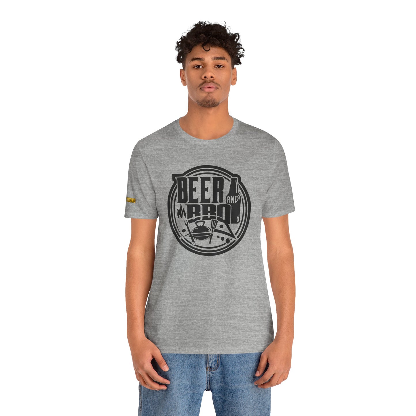 Beer & BBQ Round Logo T-Shirt – Grill, Chill, Repeat