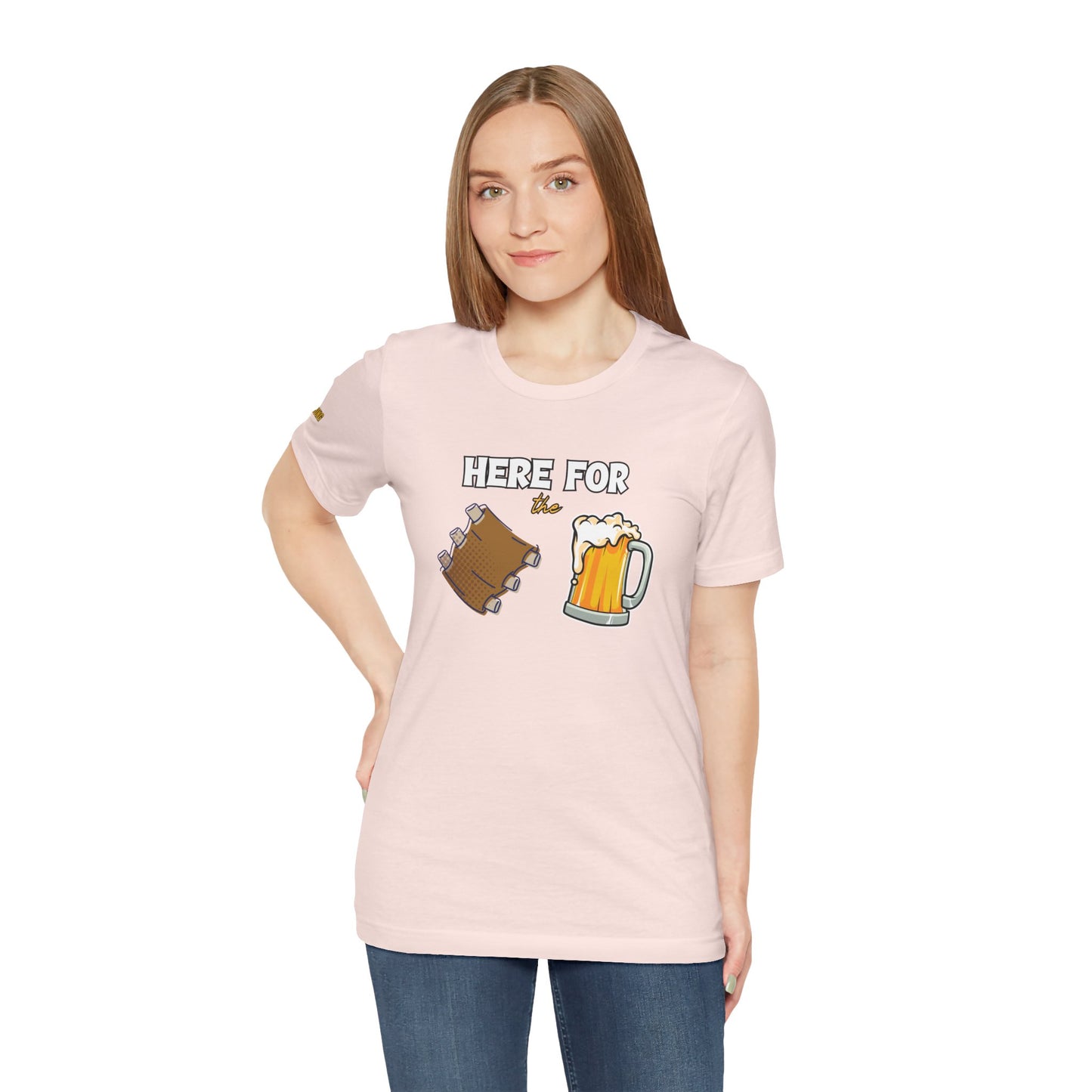 Here for the Ribs & Beer - Funny BBQ T-Shirt