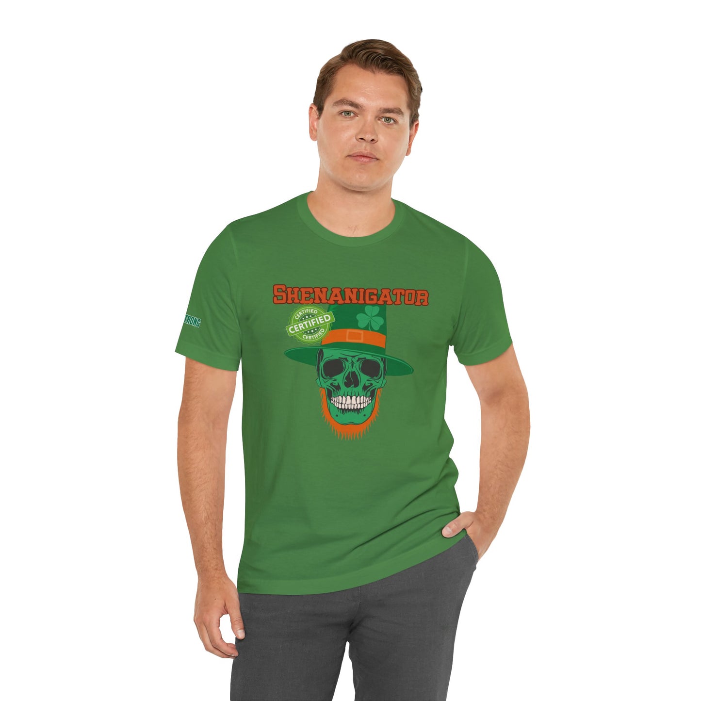 Certified Shenanigator – St. Patrick’s Day Skull T-Shirt