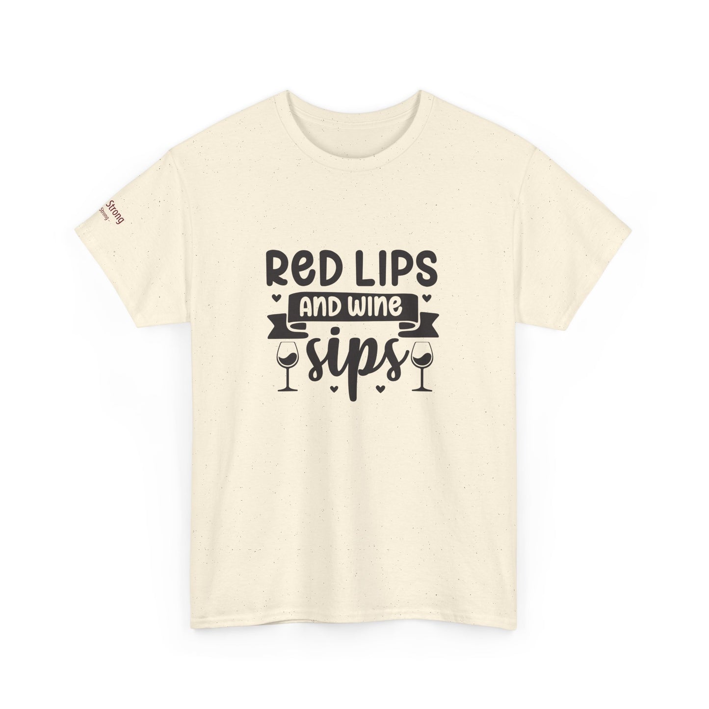 Red Lips and Wine Sips T-Shirt