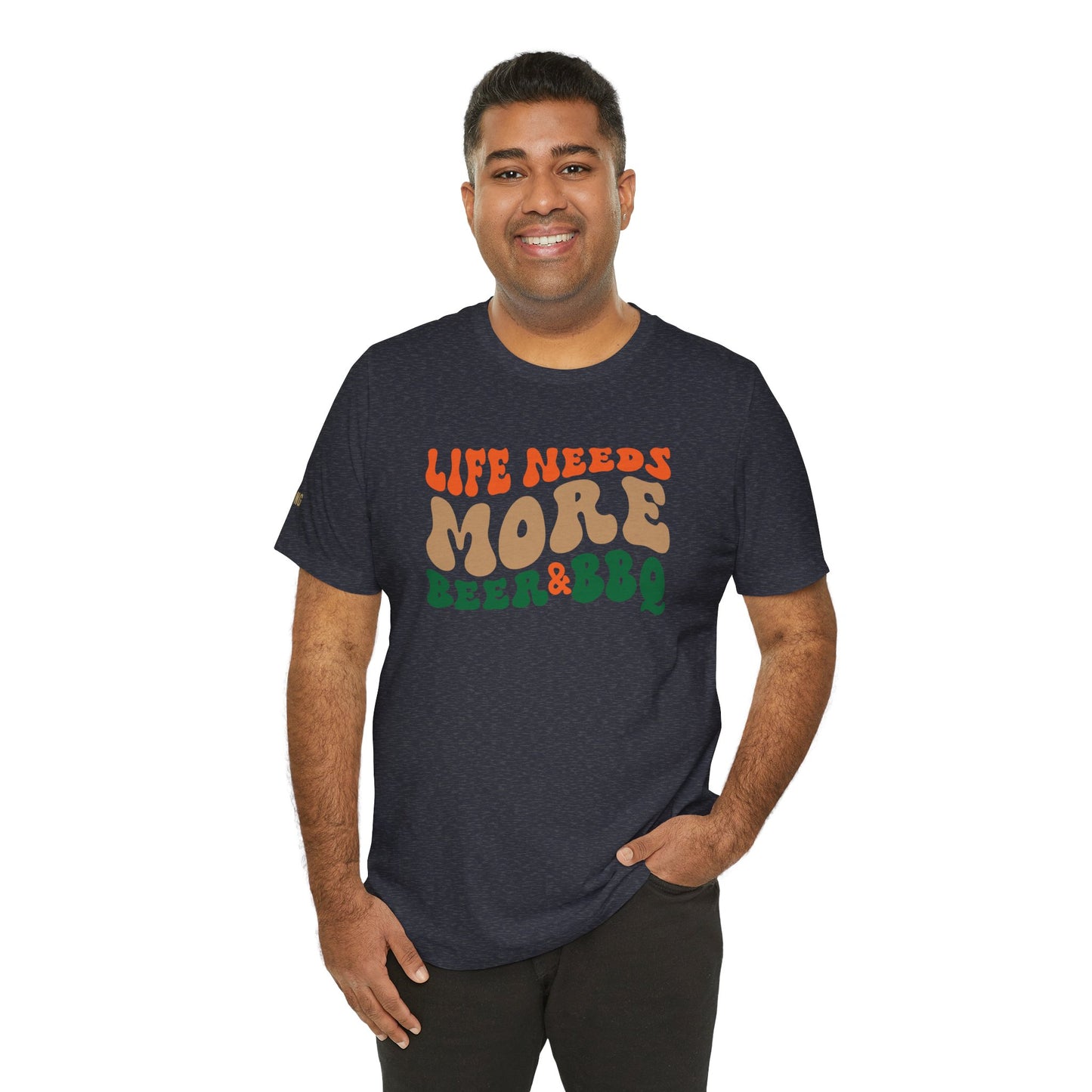 Life Needs More Beer & BBQ T-Shirt – Summer Grillin’ & Chillin’ Tee