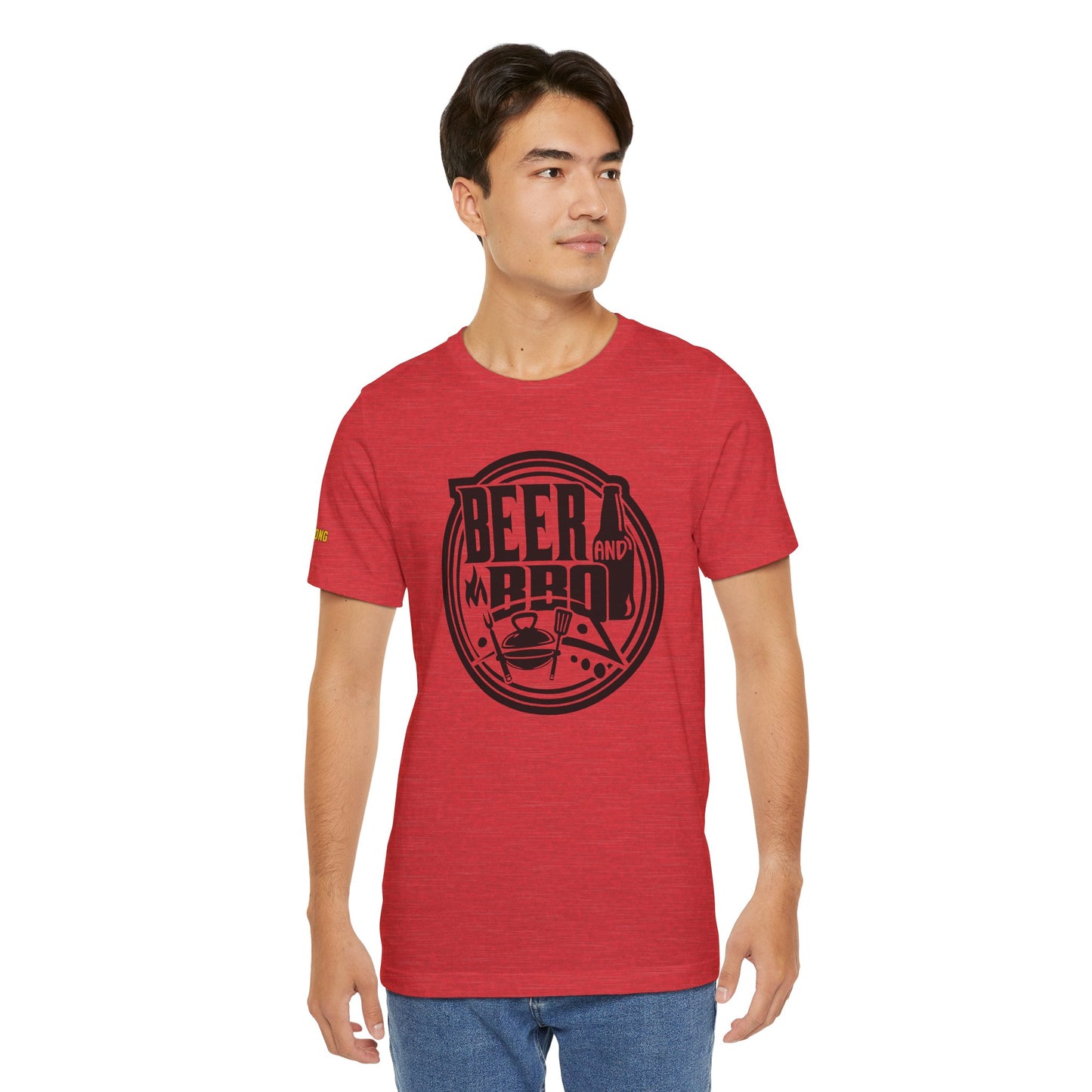 Beer & BBQ Round Logo T-Shirt – Grill, Chill, Repeat