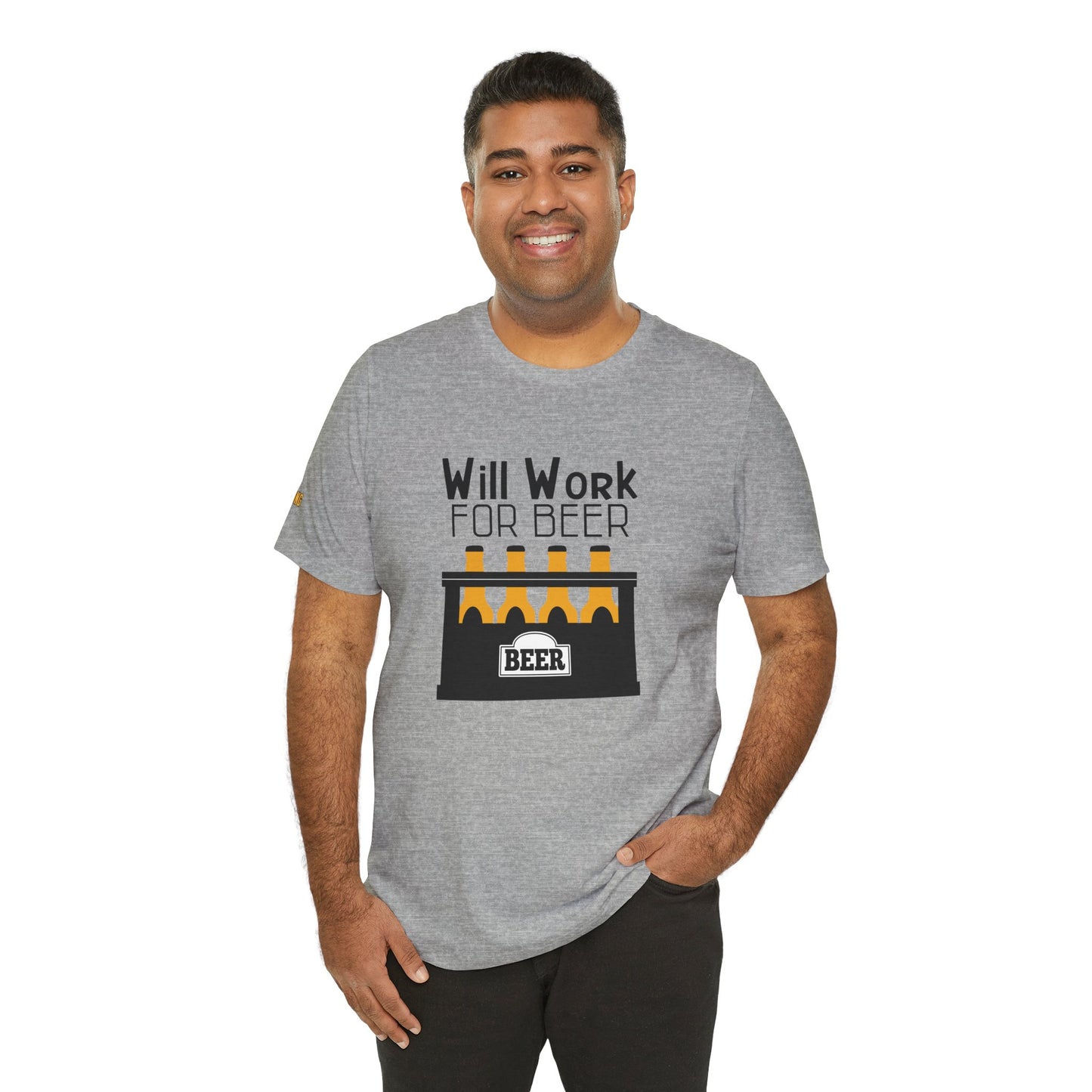 Will Work for Beer – The Official Uniform of Hardworking Beer Lovers T-Shirt