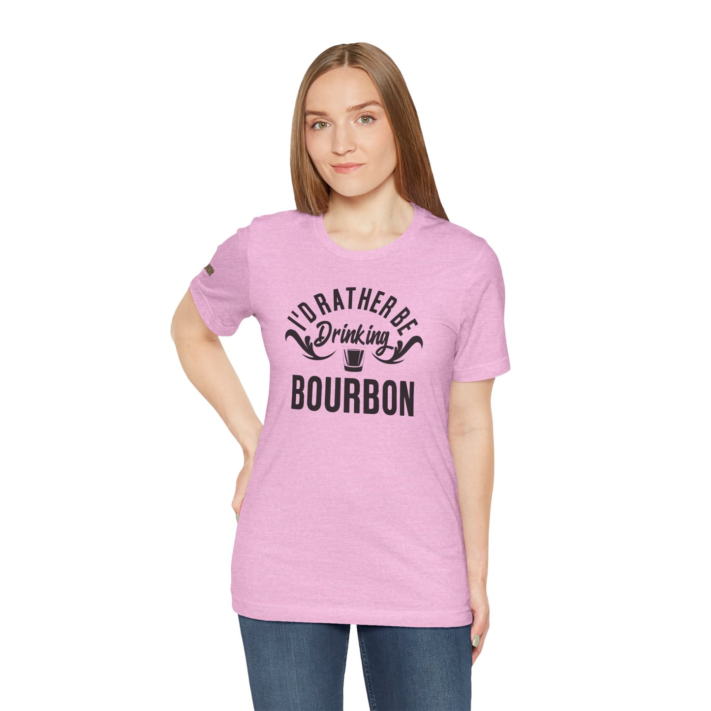 I'd Rather Be Drinking Bourbon Funny Whiskey T-Shirt