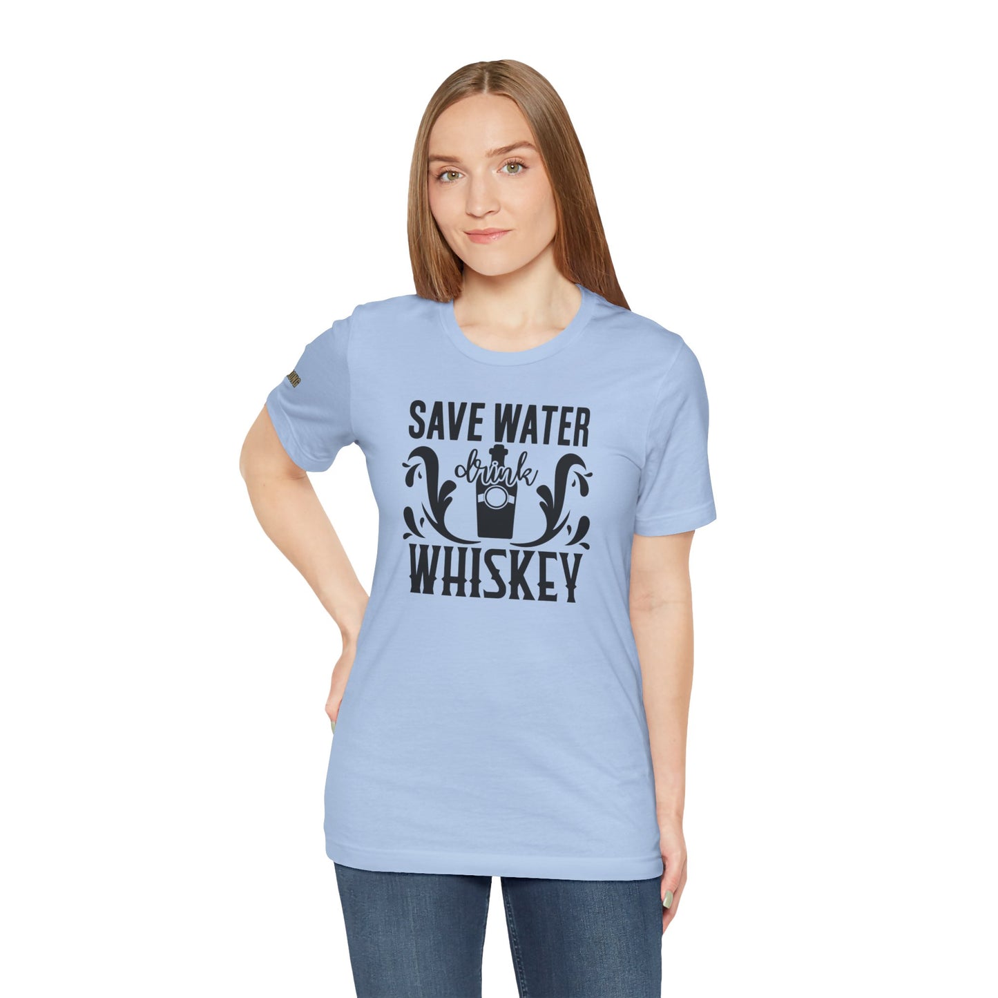 Save Water Drink Whiskey Funny Drinking T-Shirt
