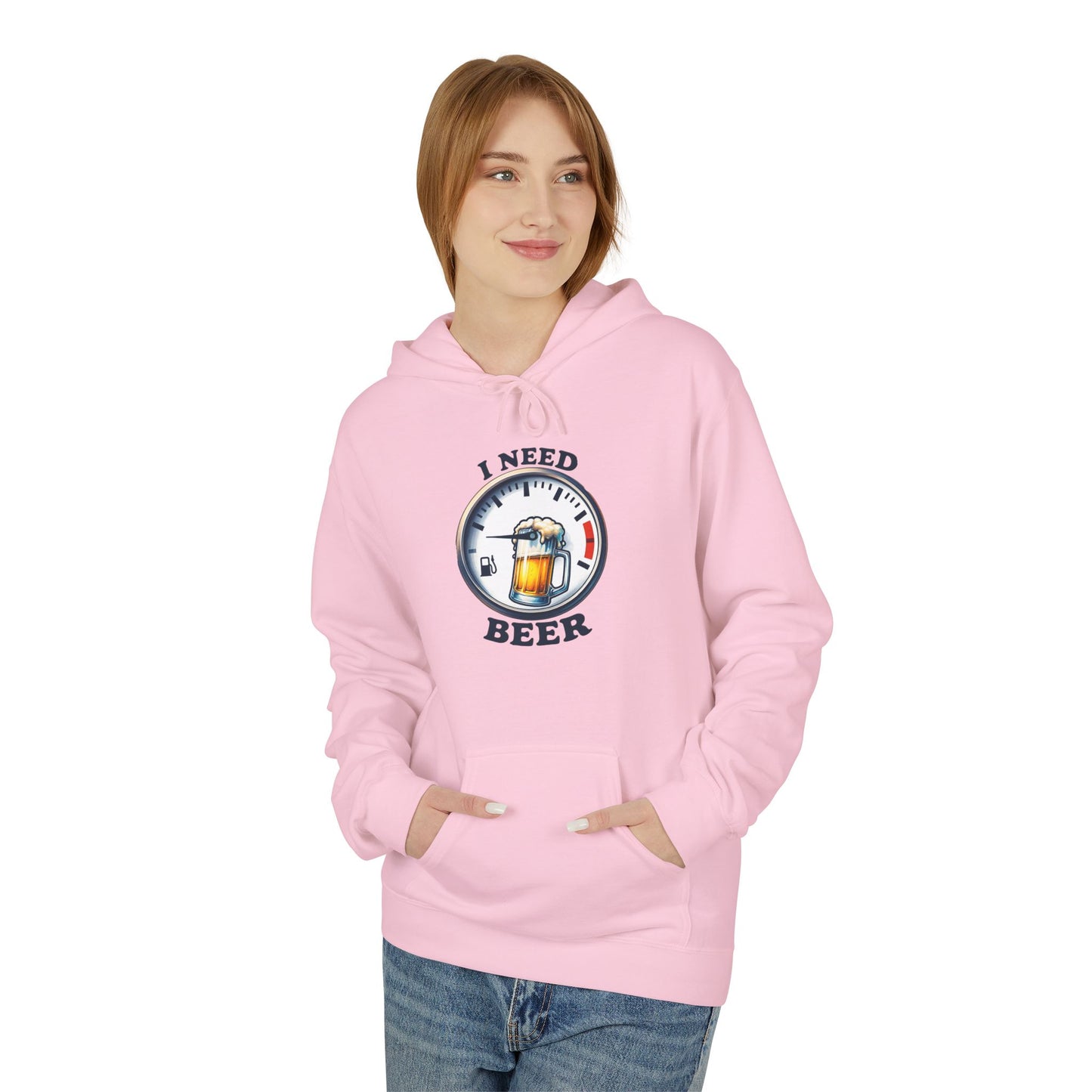 I Need Beer - My Gauge is Low Hoodie
