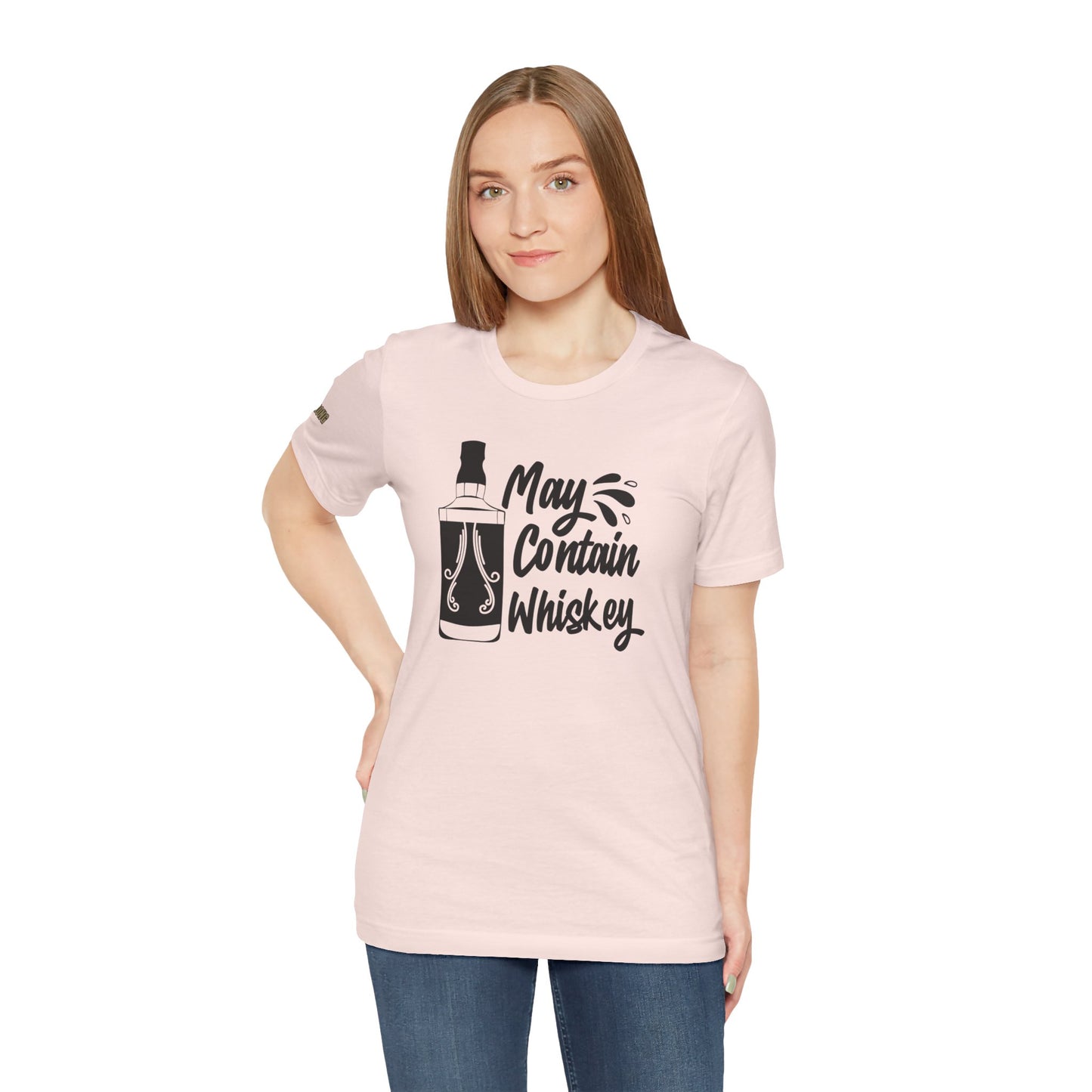 May Contain Whiskey Funny Drinking T-Shirt