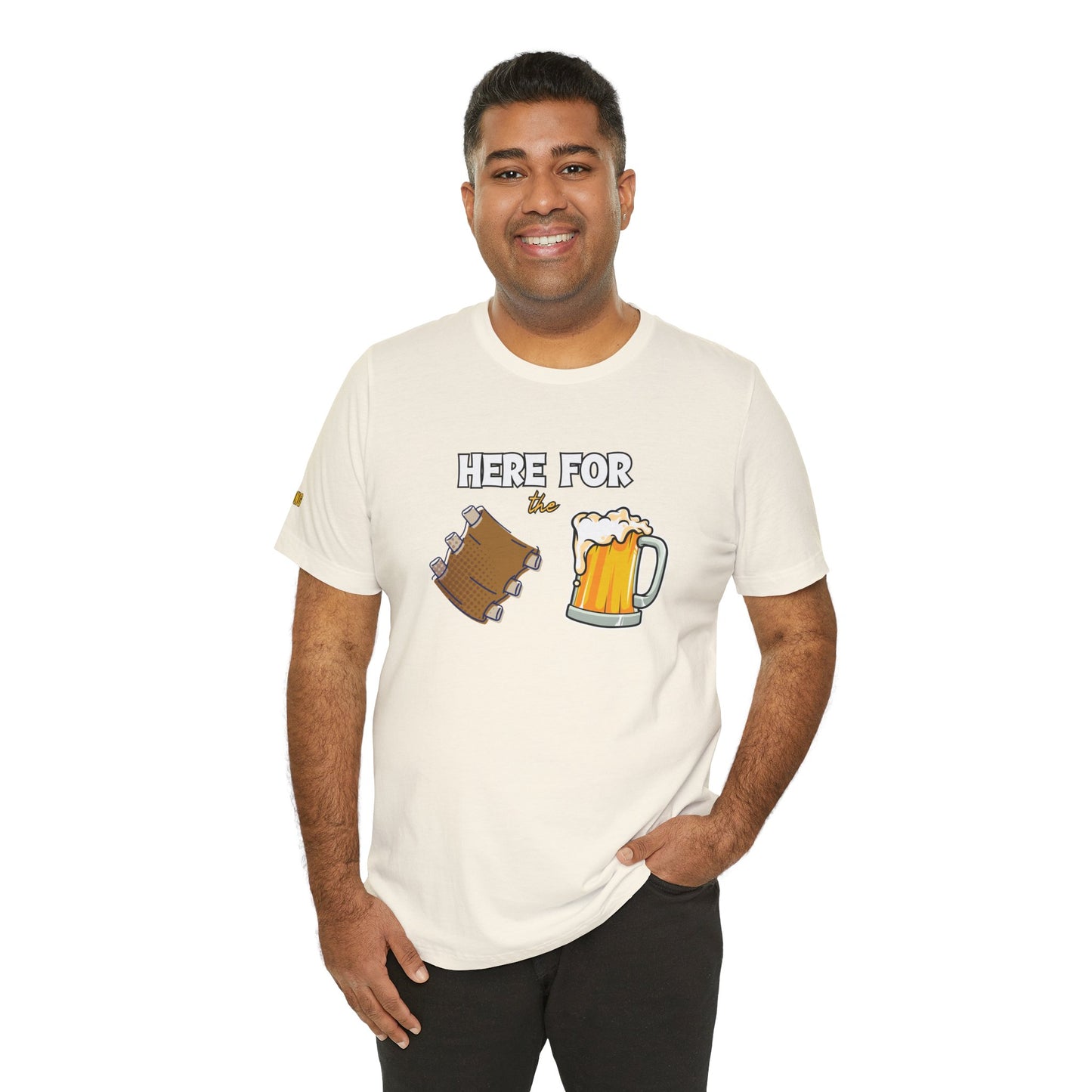 Here for the Ribs & Beer - Funny BBQ T-Shirt
