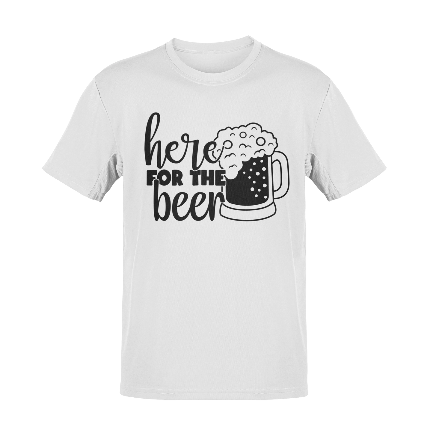 Here for the Beer – Your Go-To Tee for Laughs and Lager