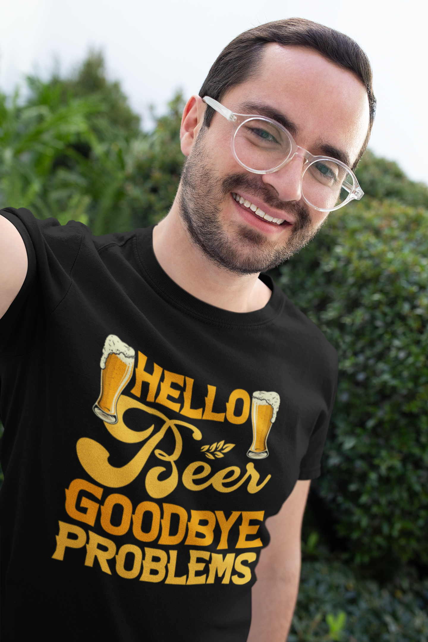 Hello Beer, Goodbye Problems – The Shirt That Solves Everything