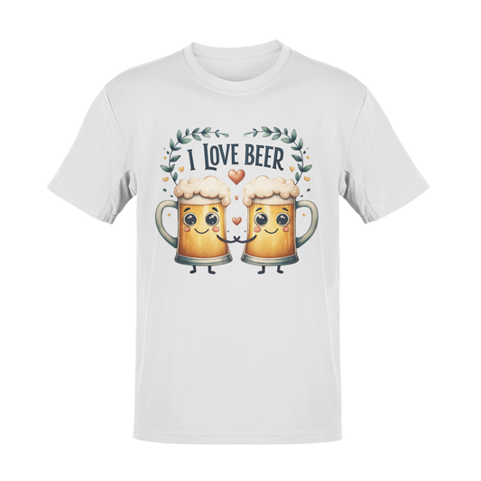 I Love Beer in All My Heart T-Shirt