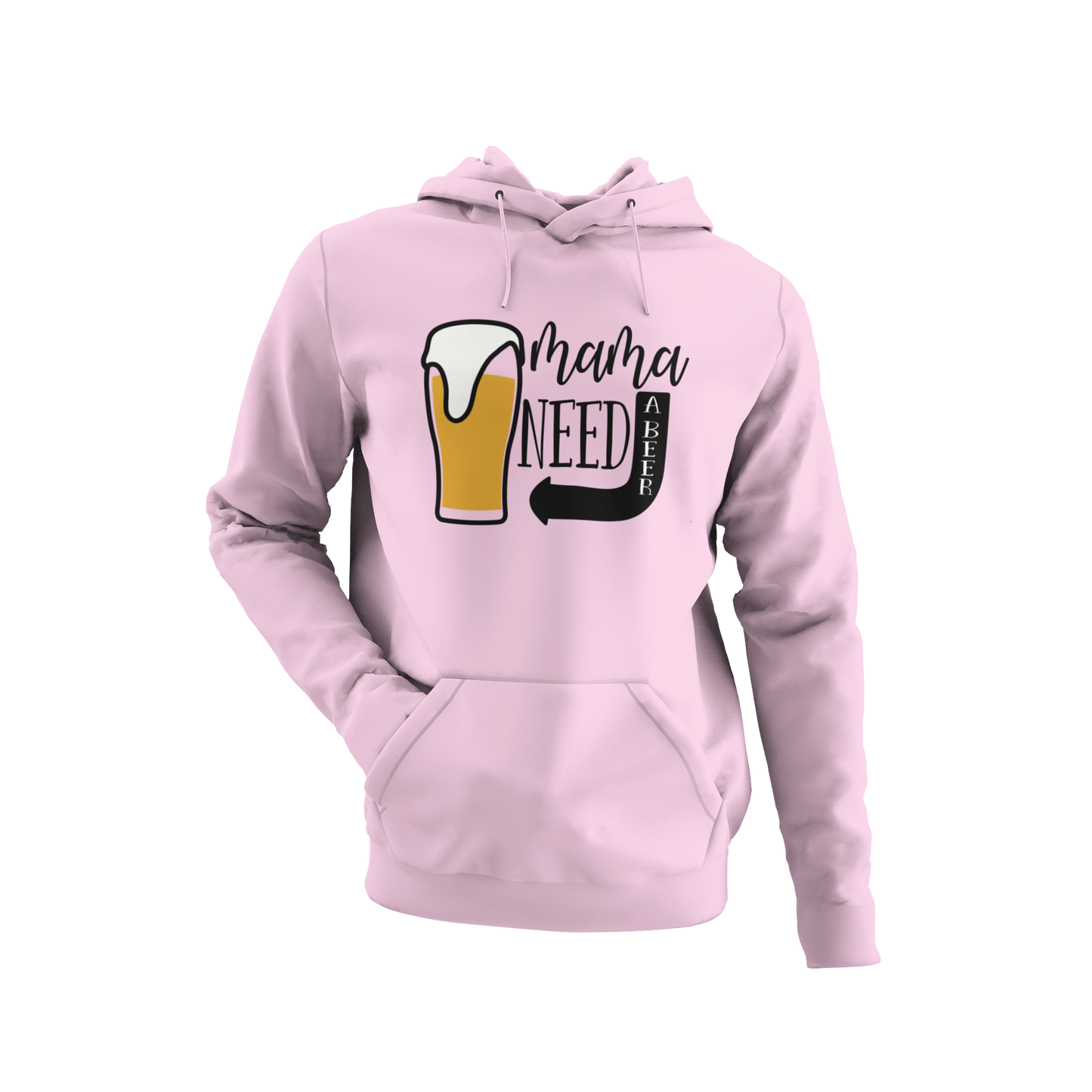 Funny Quote - Mama Needs A Beer - Hoodie
