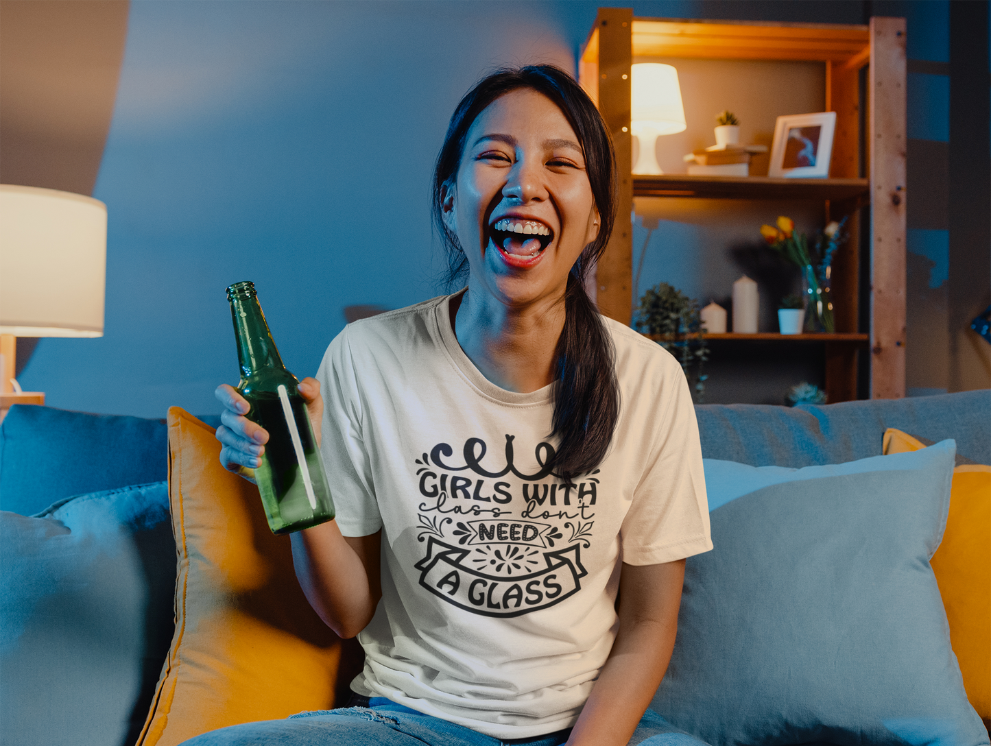 Girls With Class Don’t Need a Glass T-Shirt