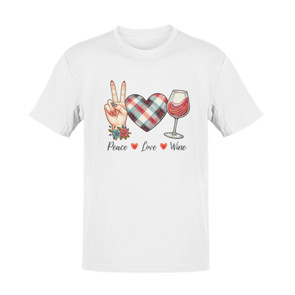 Peace, Love, Wine T-Shirt