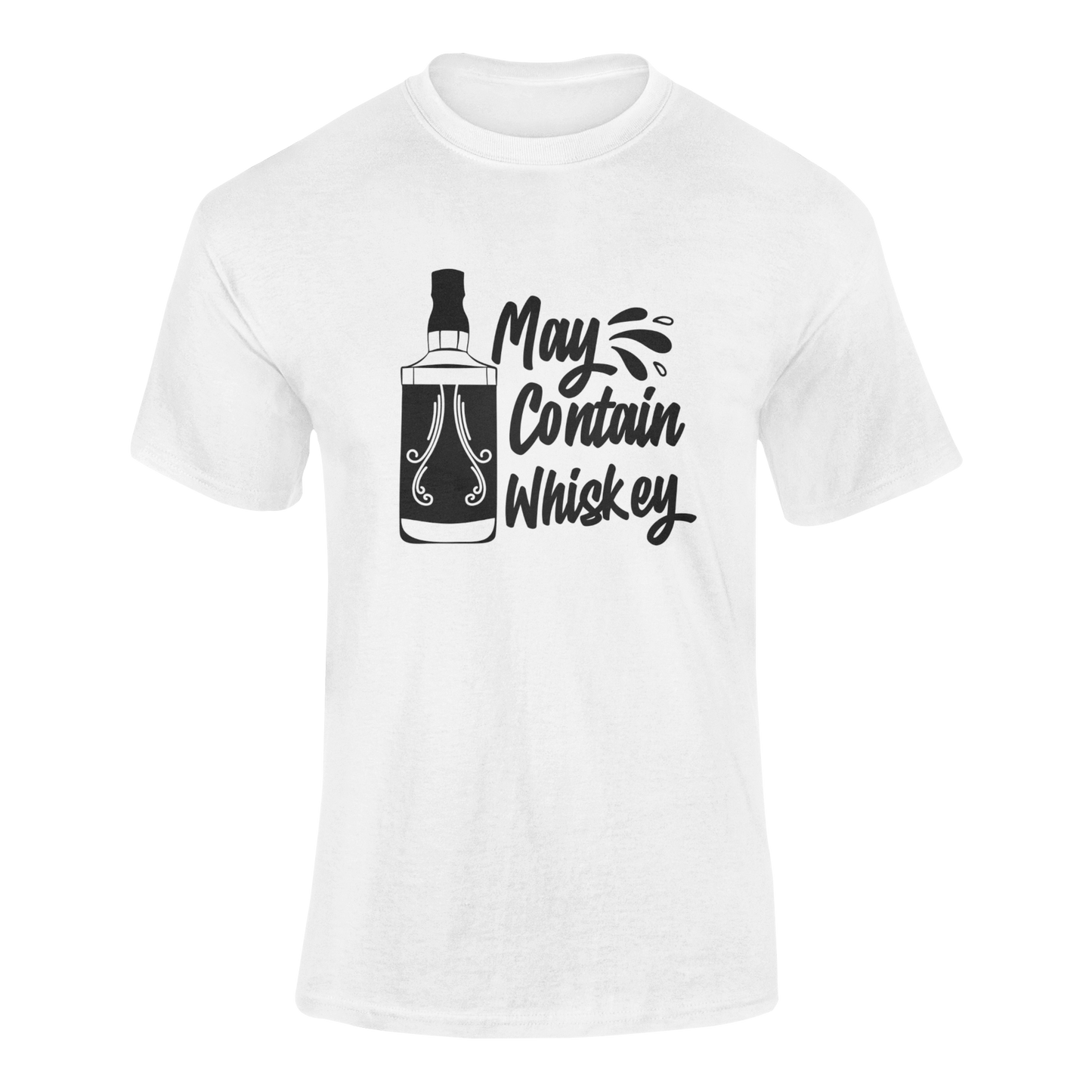 May Contain Whiskey Funny Drinking T-Shirt