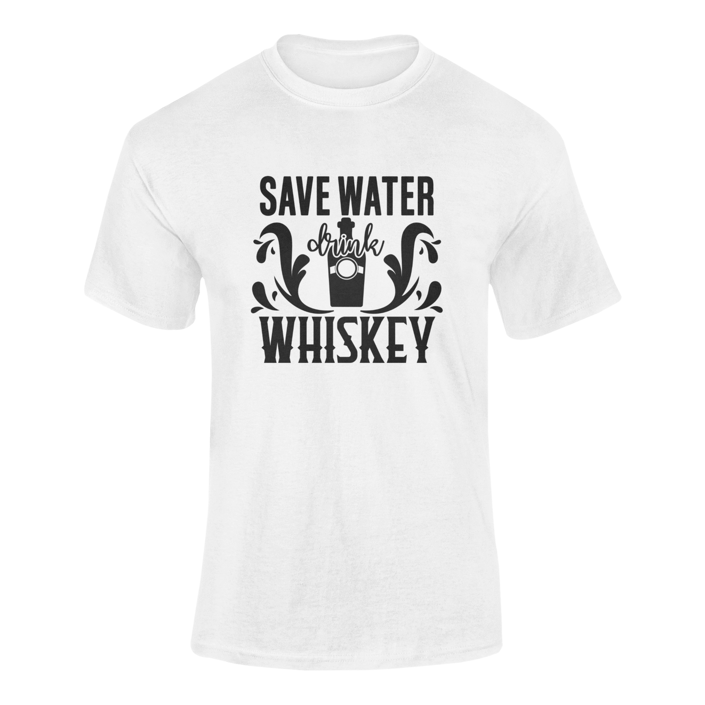Save Water Drink Whiskey Funny Drinking T-Shirt