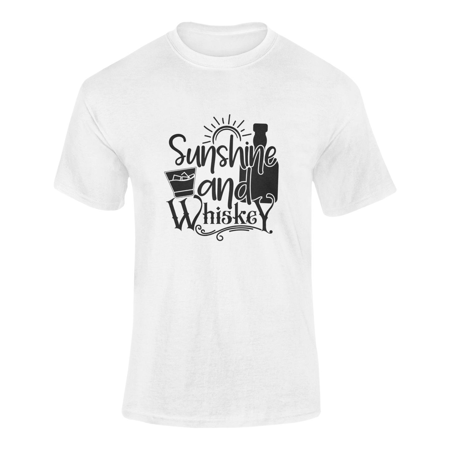 Sunshine and Whiskey Funny Drinking T-Shirt