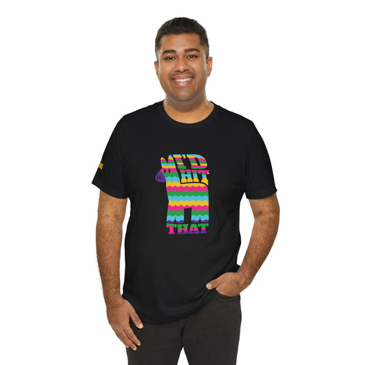 Cinco de Mayo party t-shirt featuring a festive piñata and bold text. Available in multiple colors and plus sizes.