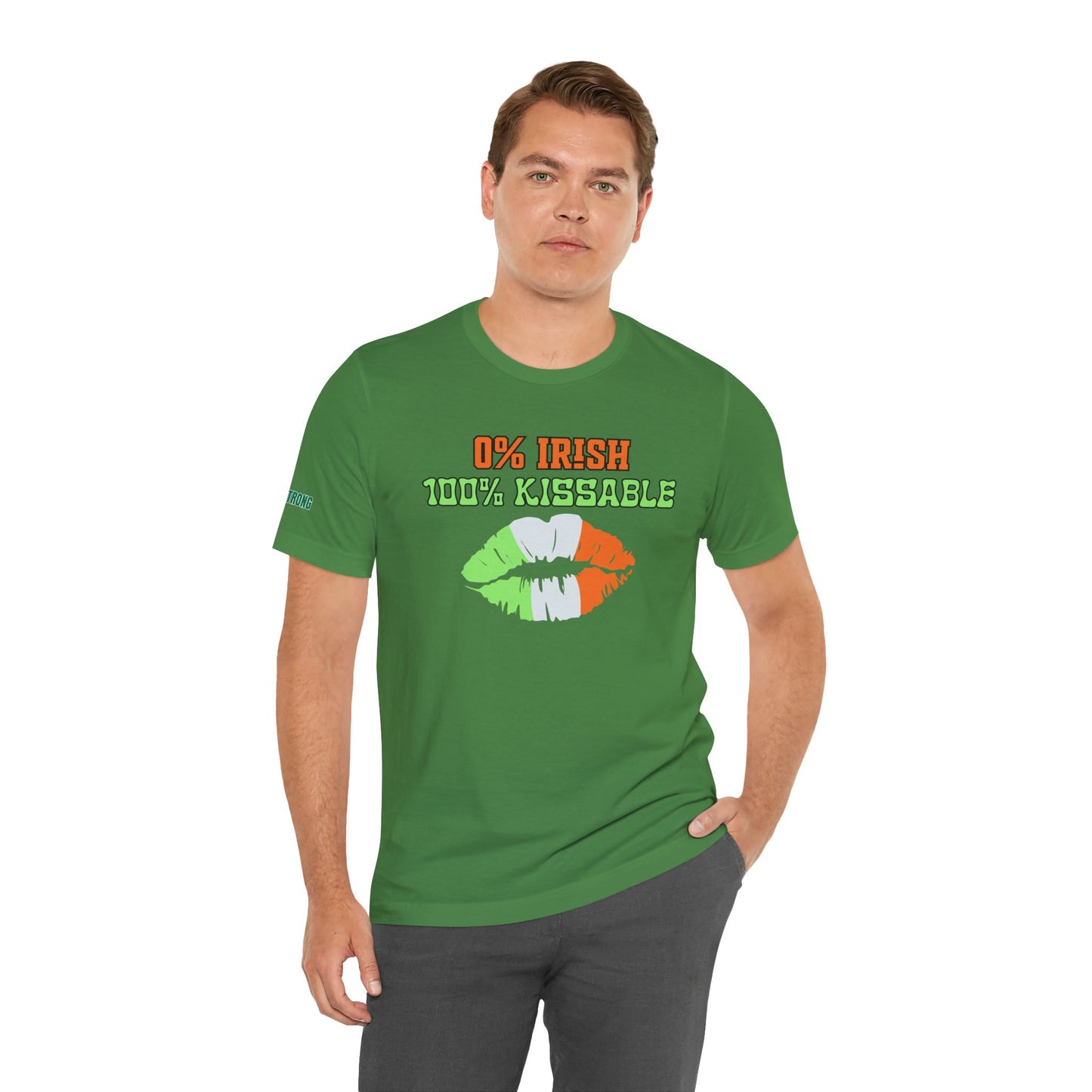 0% Irish, 100% Kissable – St. Patrick’s Day Lips Tee