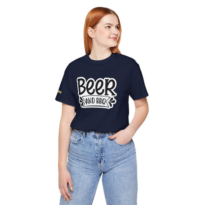 Beer and BBQ T-Shirt – Classic Backyard Grillin’ Tee
