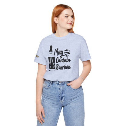 May Contain Bourbon Funny Whiskey Drinking T-Shirt