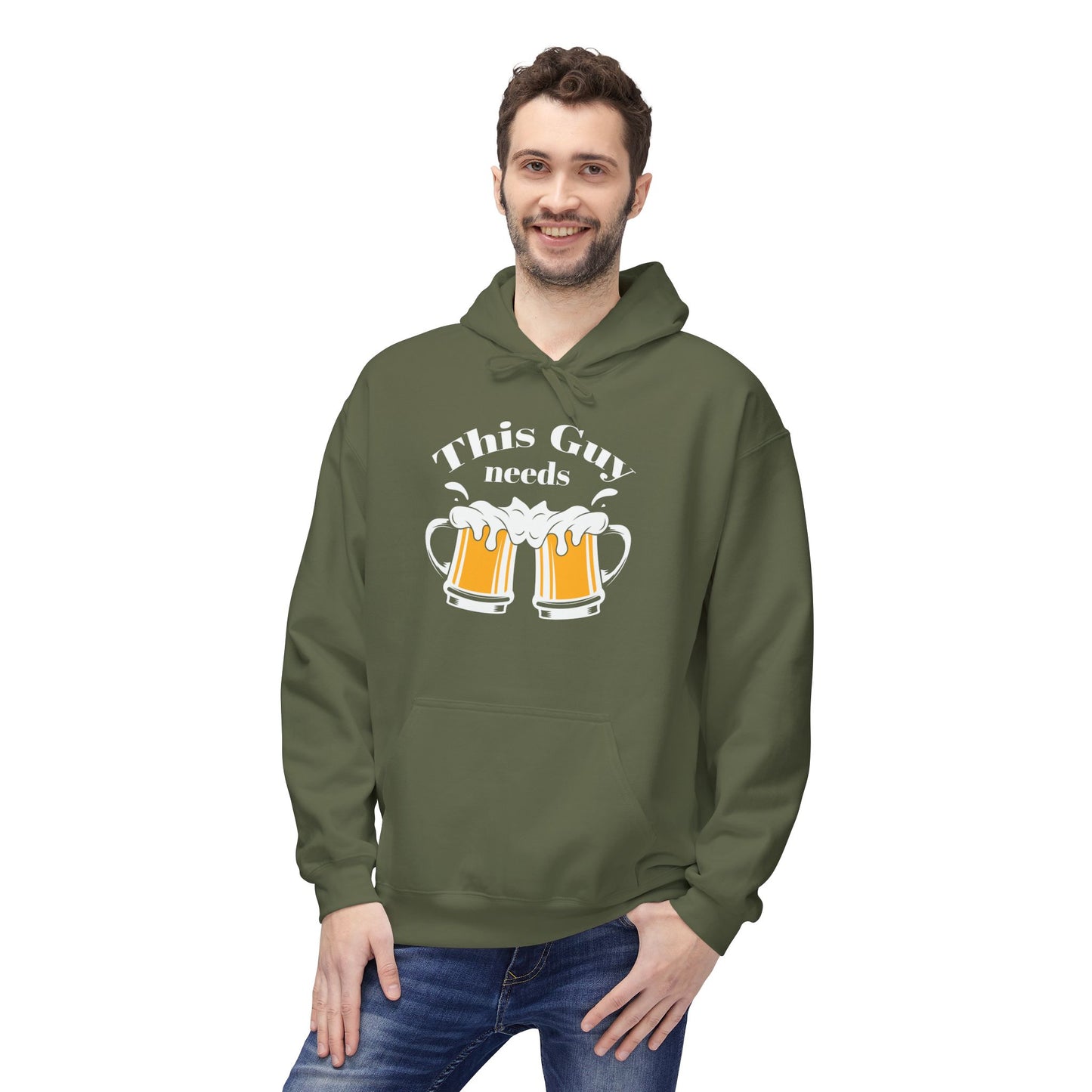 This Guy Needs Beer Hoodie