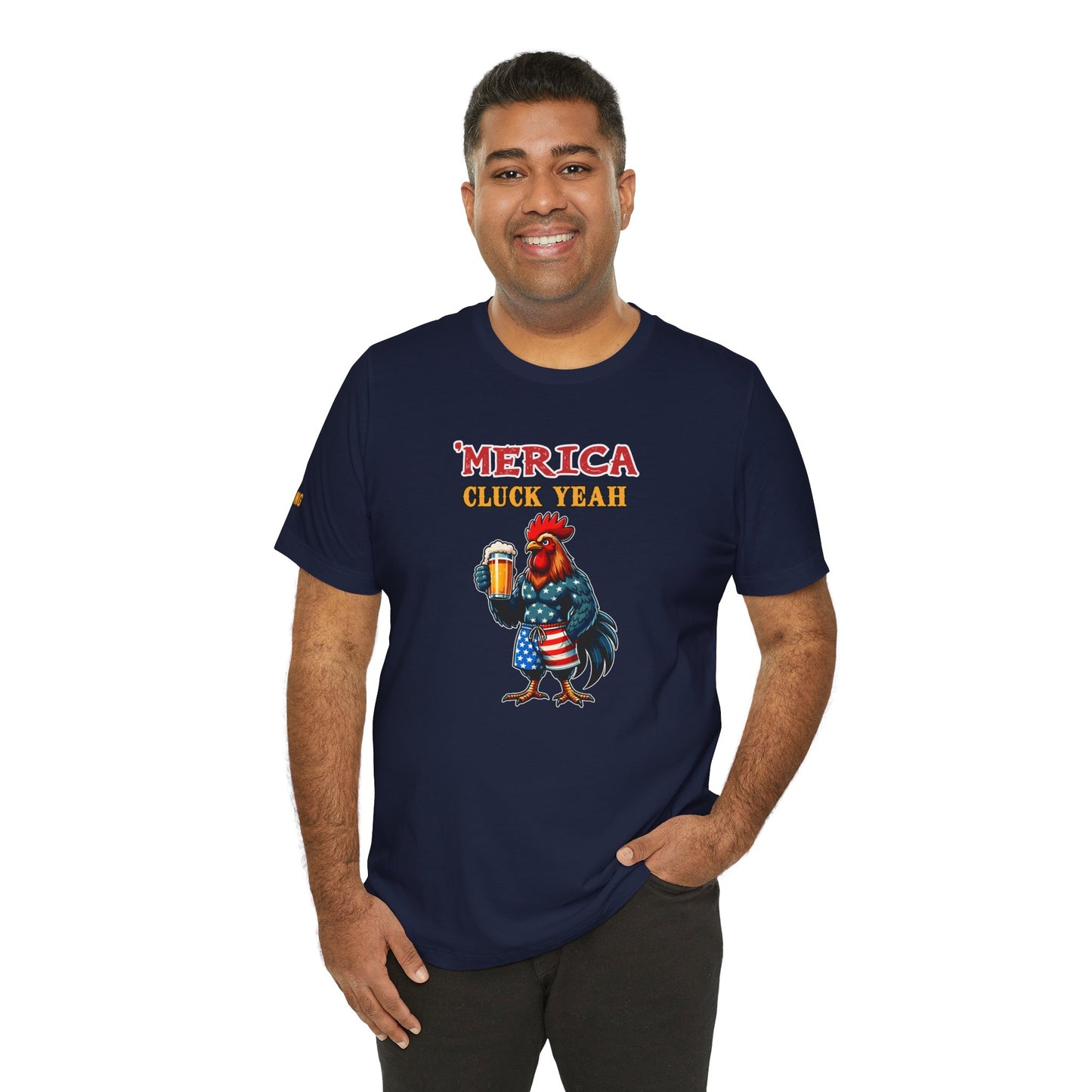 ‘Merica – Cluck Yeah! | Funny Patriotic Beer T-Shirt