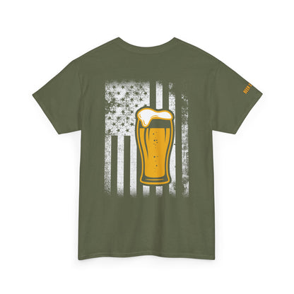 Beer Lover's Patriotic T-Shirt – Raise a Glass to Freedom