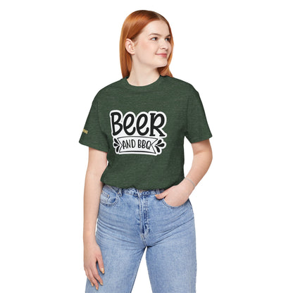 Beer and BBQ T-Shirt – Classic Backyard Grillin’ Tee