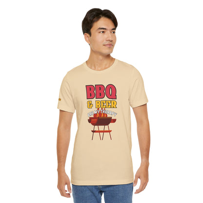 BBQ & Beer Are My Therapy – Grill Master’s T-Shirt