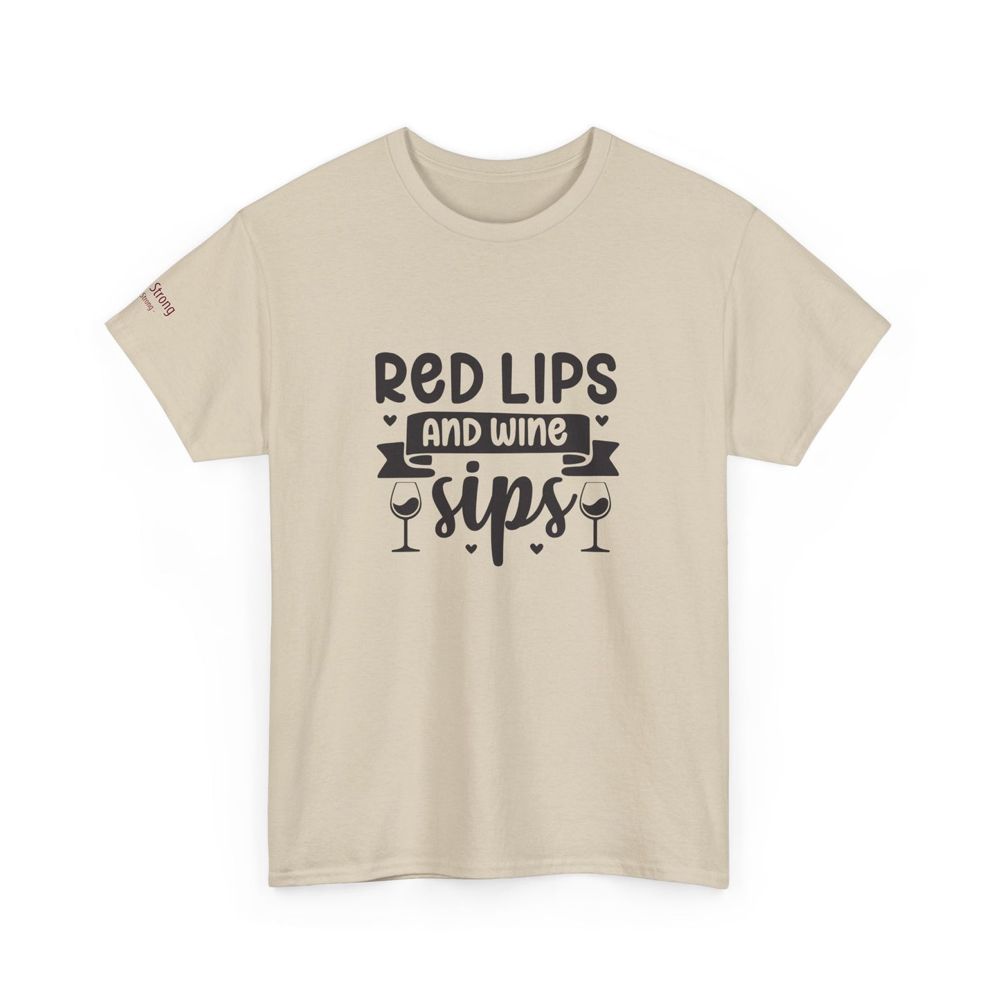 Red Lips and Wine Sips T-Shirt
